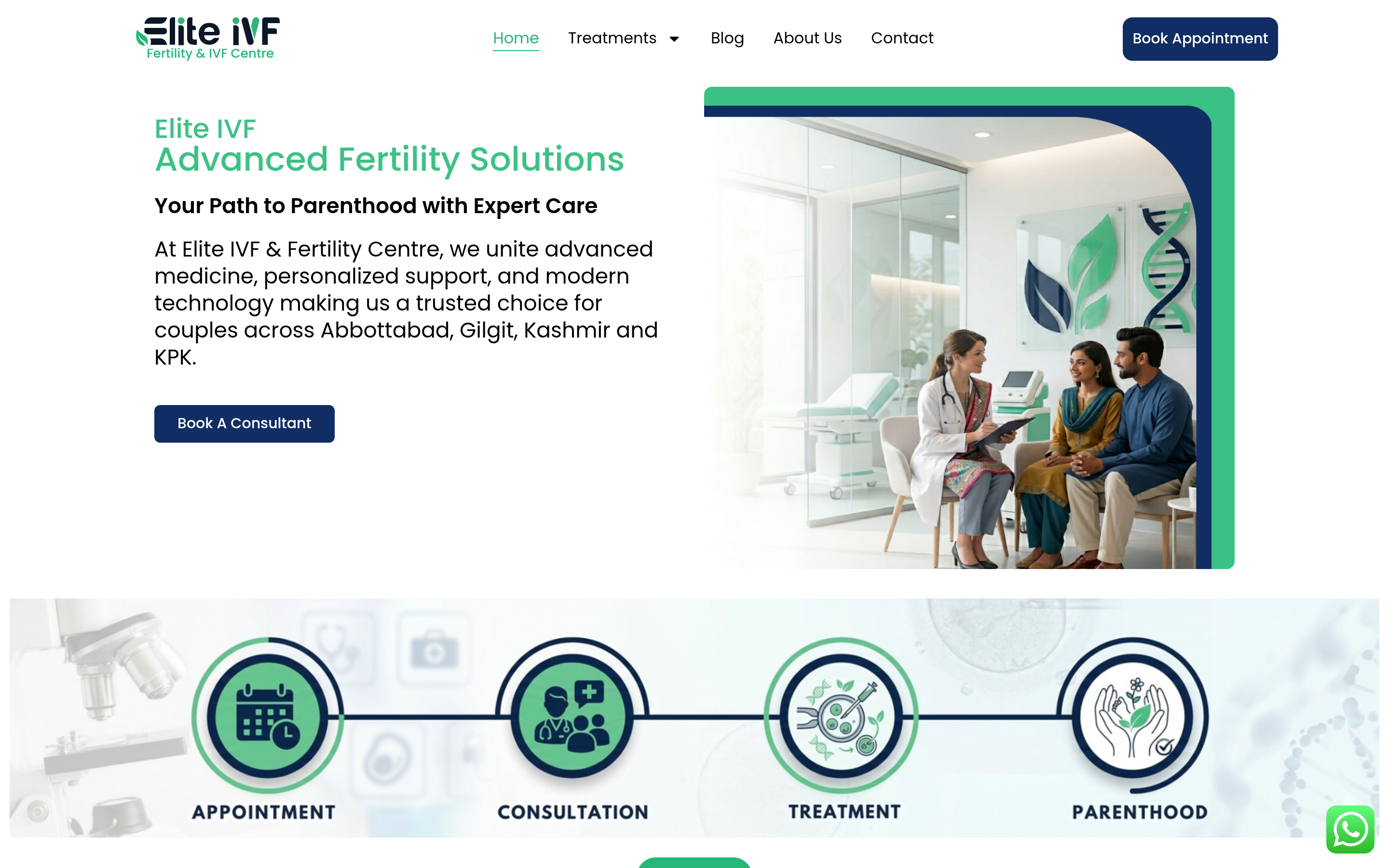 Elite IVF — Elite International Hospital — Digital Patient Consultation Platform & Fertility Care Portal
